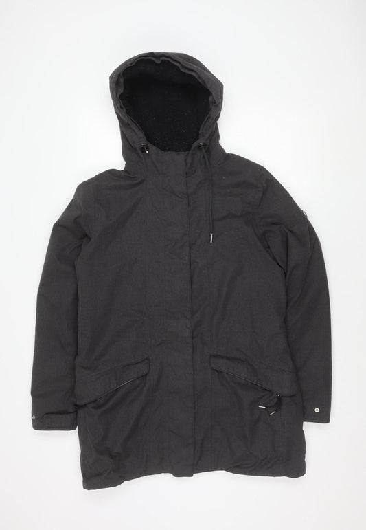 Craghoppers Women's Grey Hooded Waterproof Jacket Size 12
