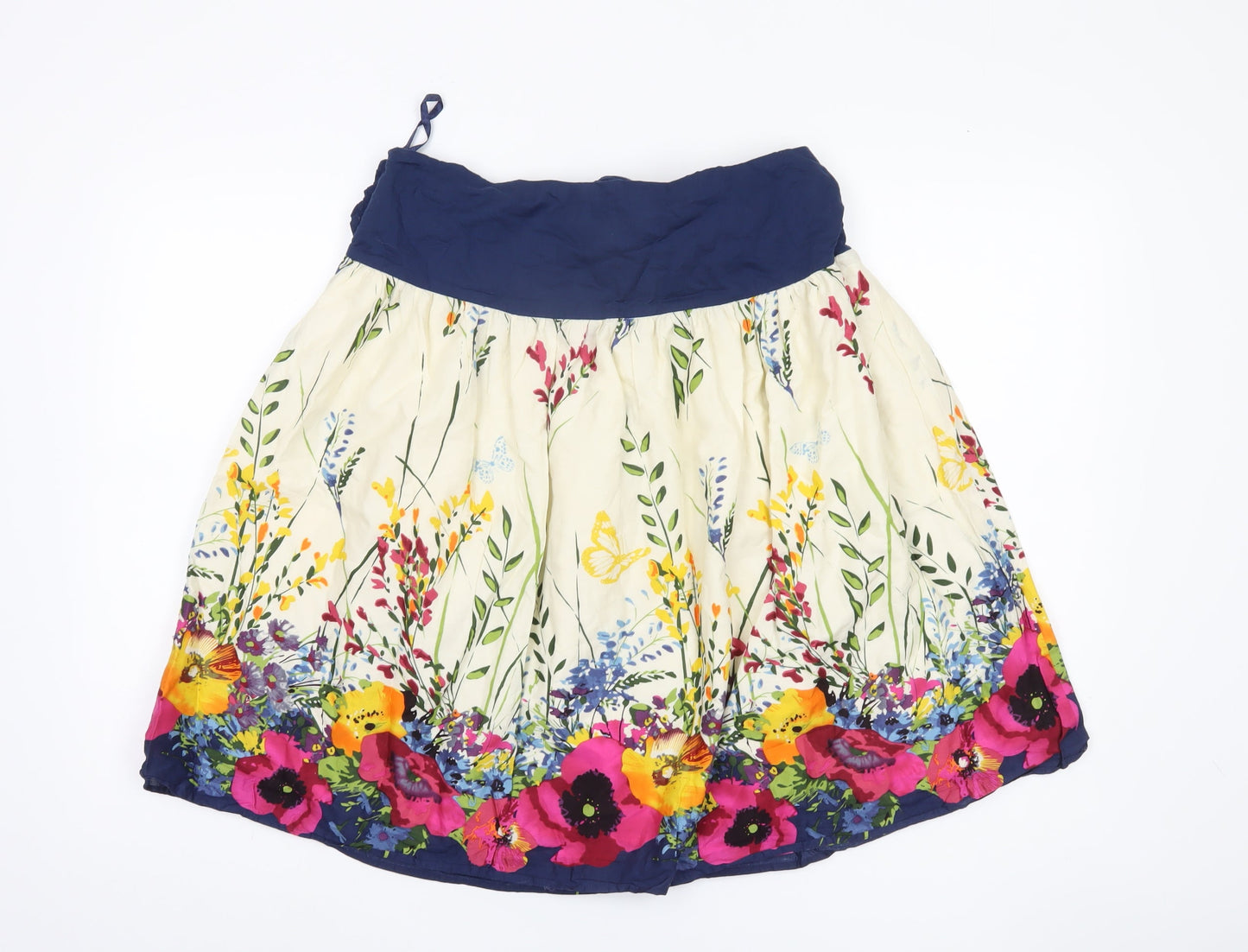 New Look Women's Multicoloured Floral Peasant Skirt Size 12