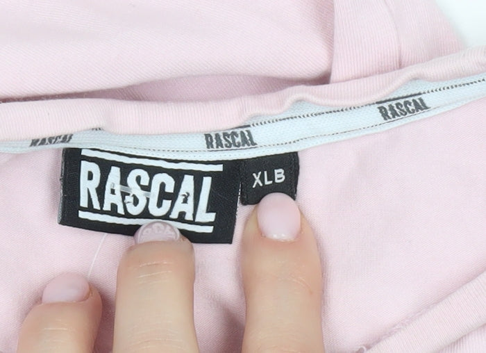 Rascal Pink Teen T-Shirt, XL, Casual Crew Neck