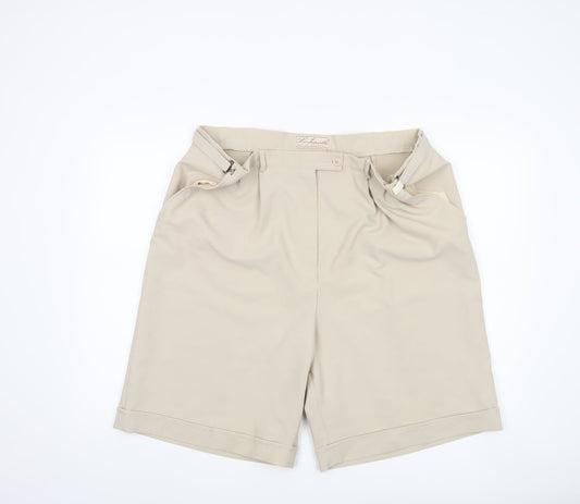 Les Impeccables Women's Beige Chino Shorts Size 22