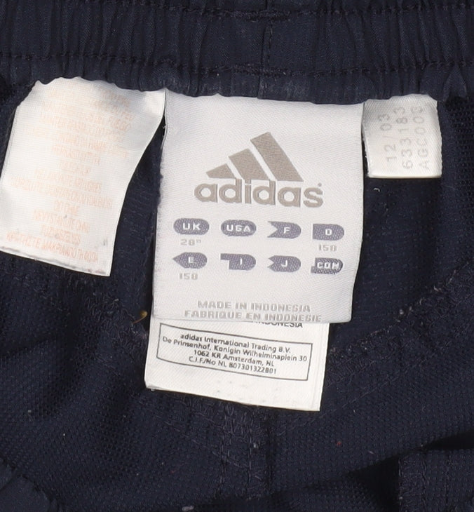 Adidas Boys Blue Athletic Shorts 11-12 Years with Pockets