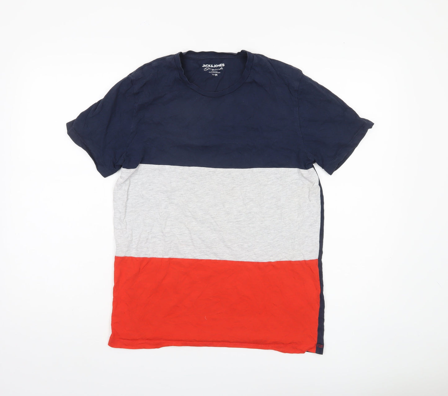 Jack & Jones Men's Multicoloured Crew Neck T-Shirt M