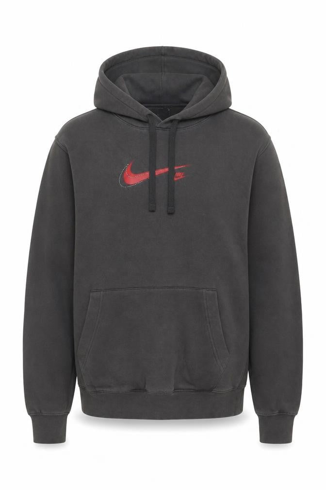 Mens UK S Regular Nike Grey Pullover Hoodie