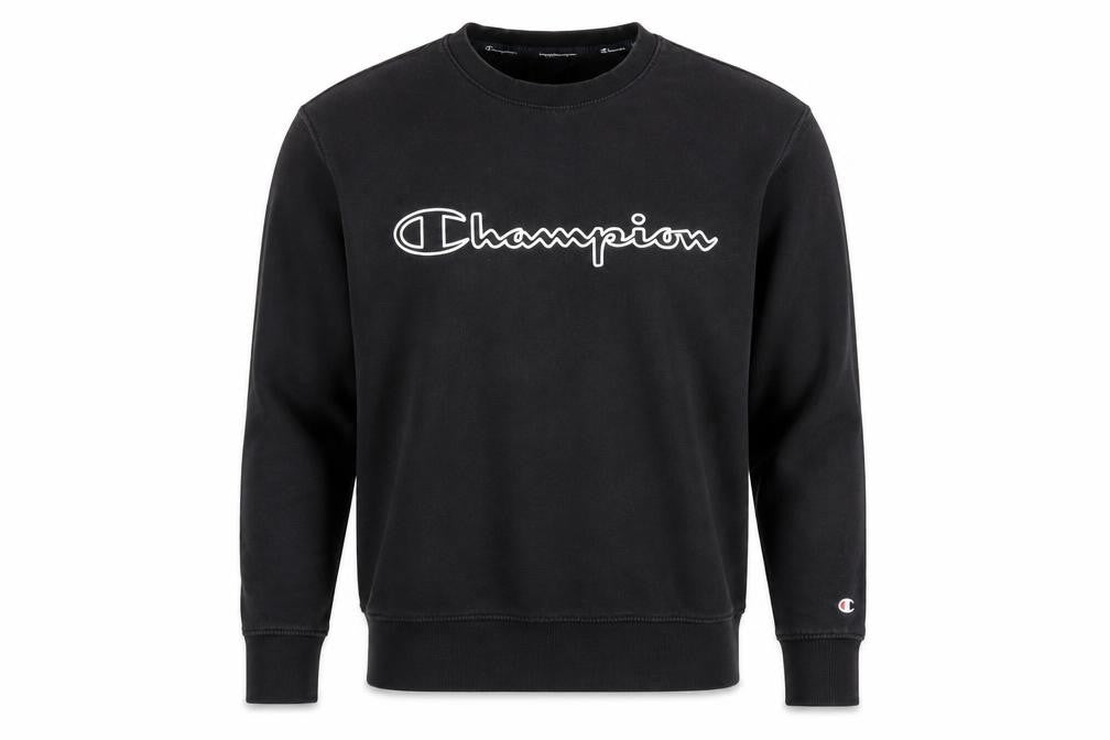 Unisex Adults UK M  Champion Black Pullover Sweatshirt