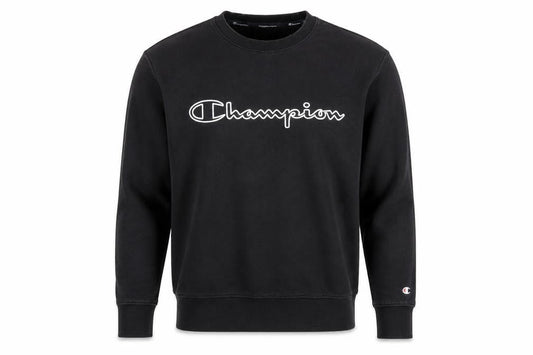 Champion Mens Black Sweatshirt M Pullover Logo