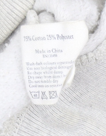 Jack Wills Men's Grey Full Zip Hoodie M