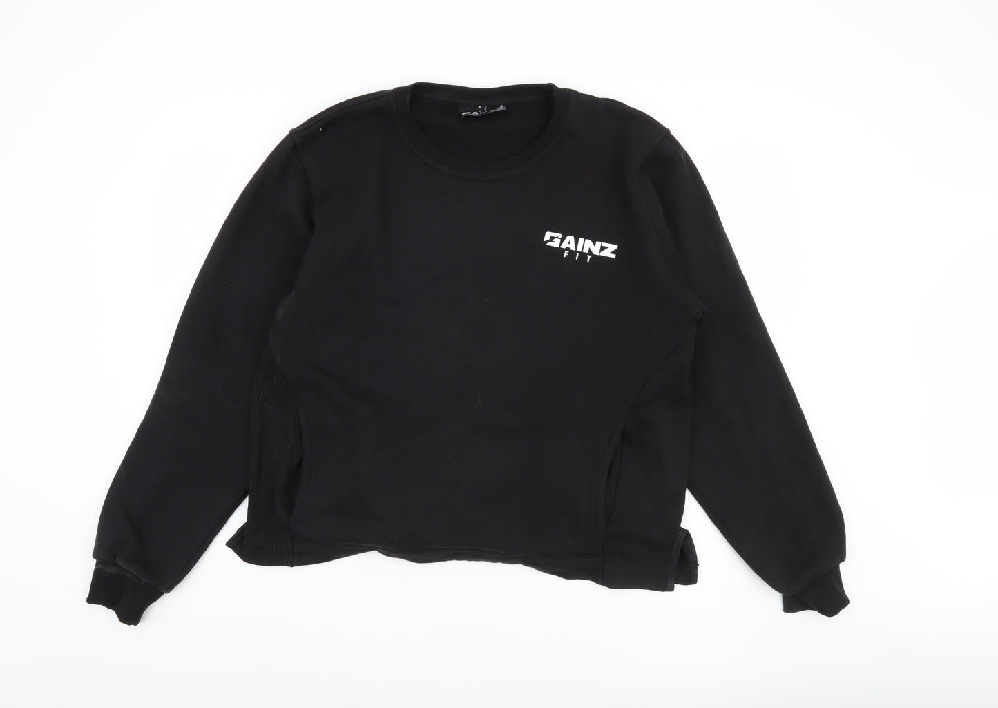 GAINZ FIT Men's Black Large Pullover Sweatshirt