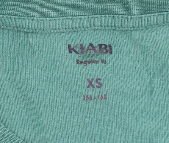 KIABI Unisex Green XS Cotton College T-Shirt
