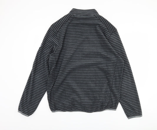Tog Twenty Four Men’s Grey Striped 1/4 Zip Sweatshirt