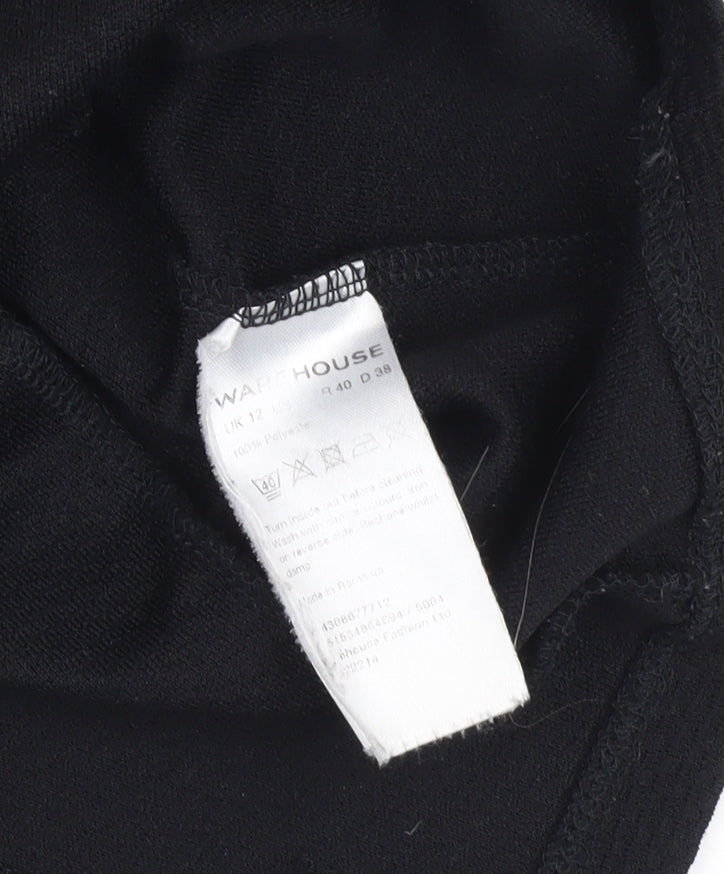 Warehouse Women’s Black Sheath Dress Size 12