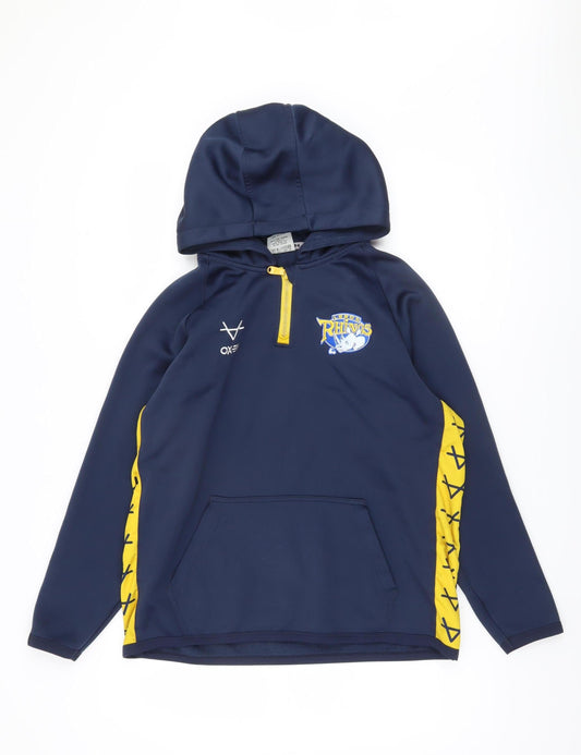 OXEN Boys Blue Hoodie L - Graphic Winter Pullover