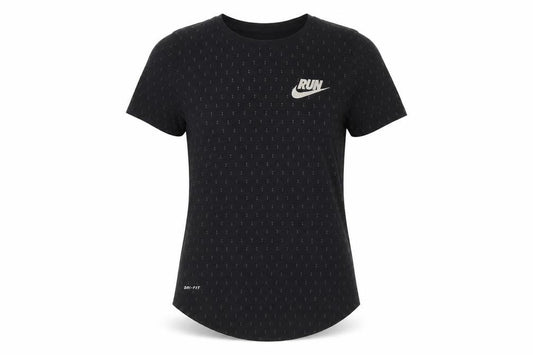 Womens UK Size XS Nike Black Polyester Blend T-Shirt