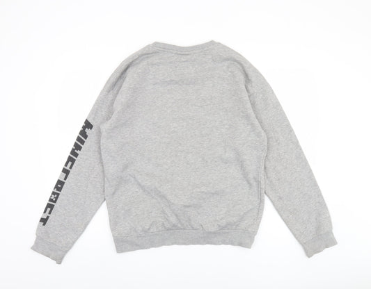 Mojang Boys Grey Pullover Sweatshirt - Size 12