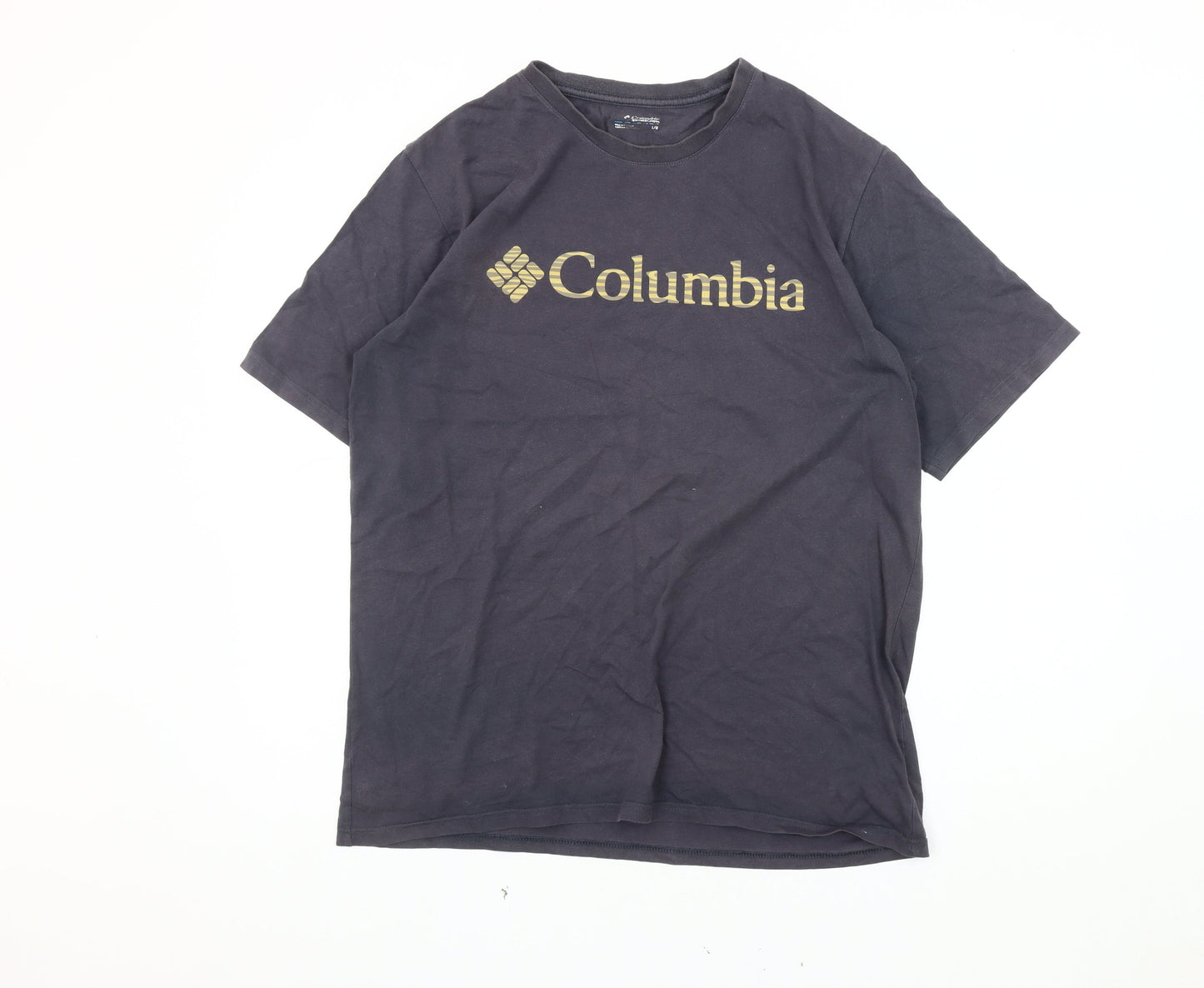 Columbia Men's Black Cotton Logo T-Shirt L