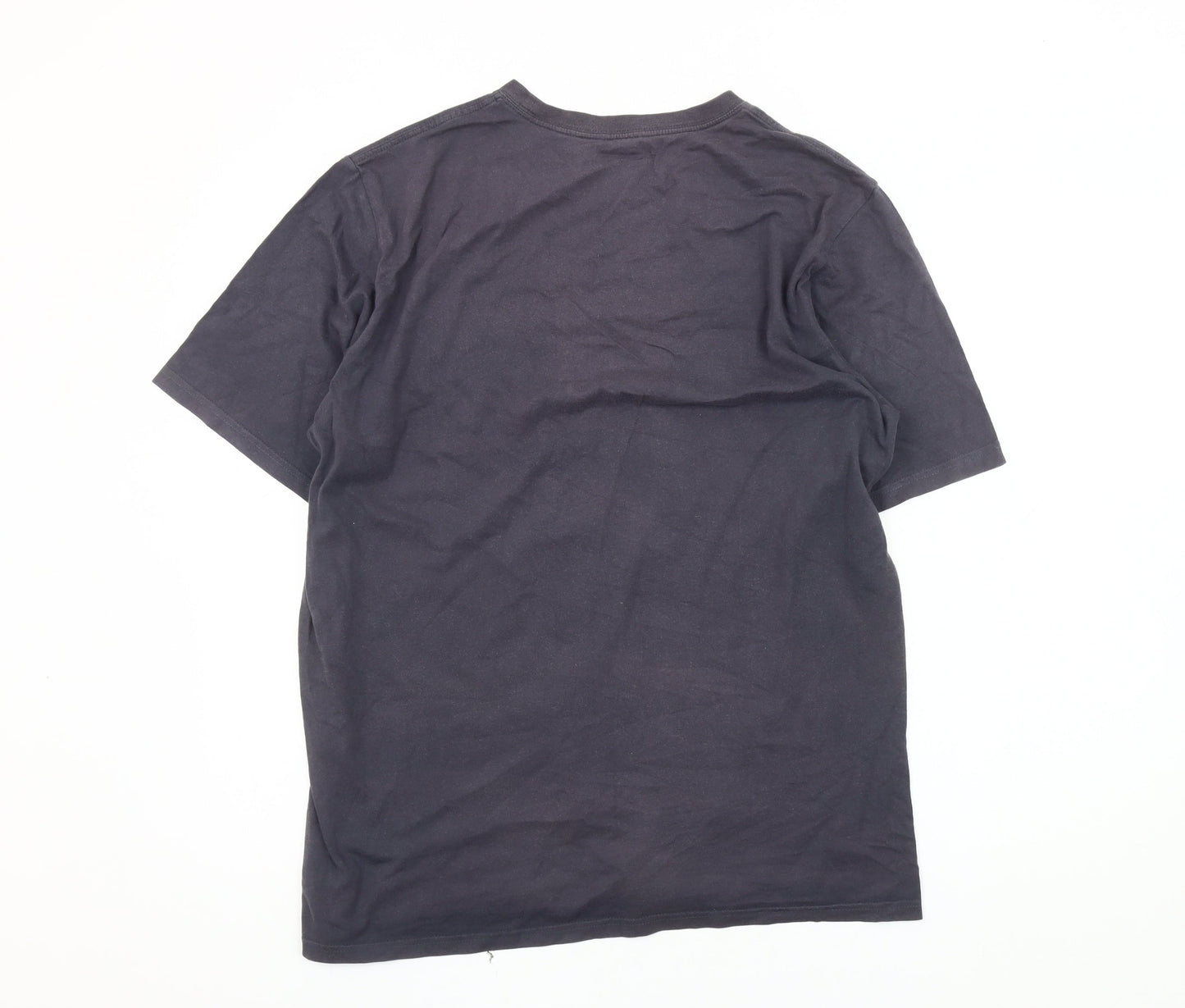 Columbia Men's Black Cotton Logo T-Shirt L