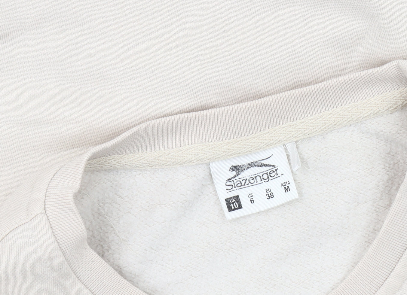 Slazenger Women’s Beige Sweatshirt Size 10 Pullover Casual