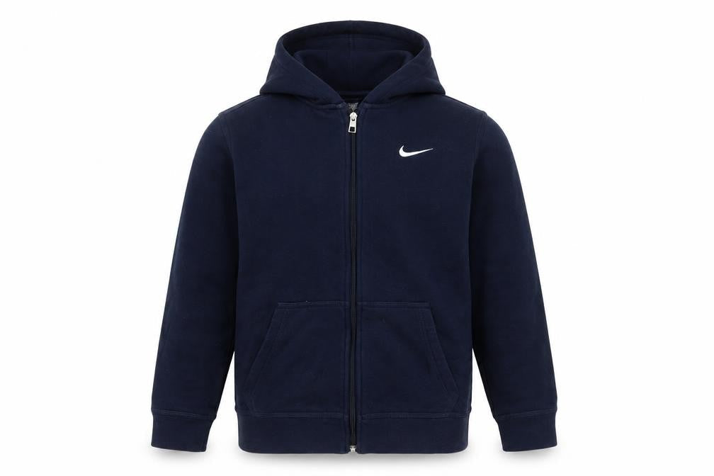 Nike Boys Blue Basic Hooded Jacket 13 Years