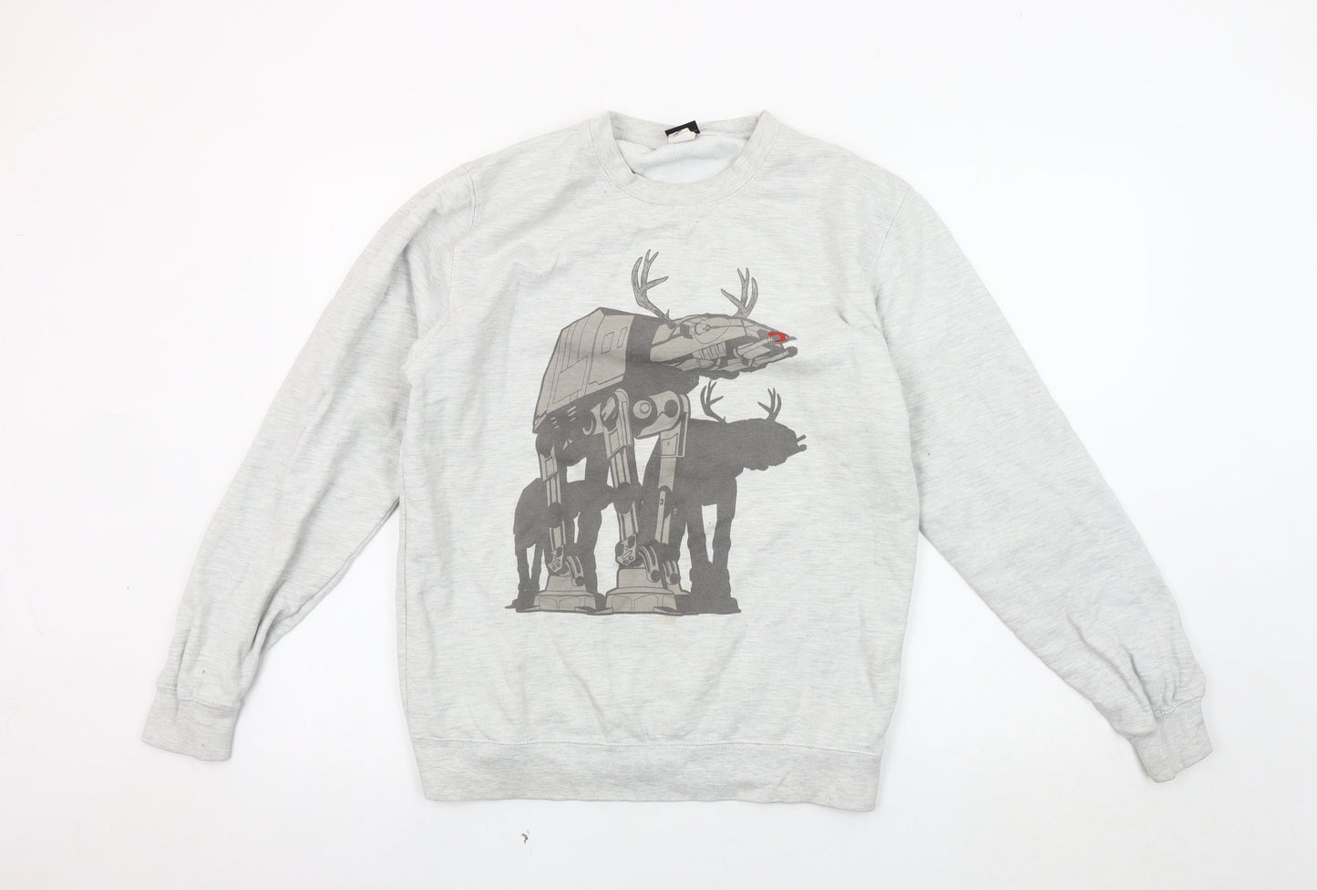 Star Wars Men's Grey M Graphic Christmas Sweatshirt