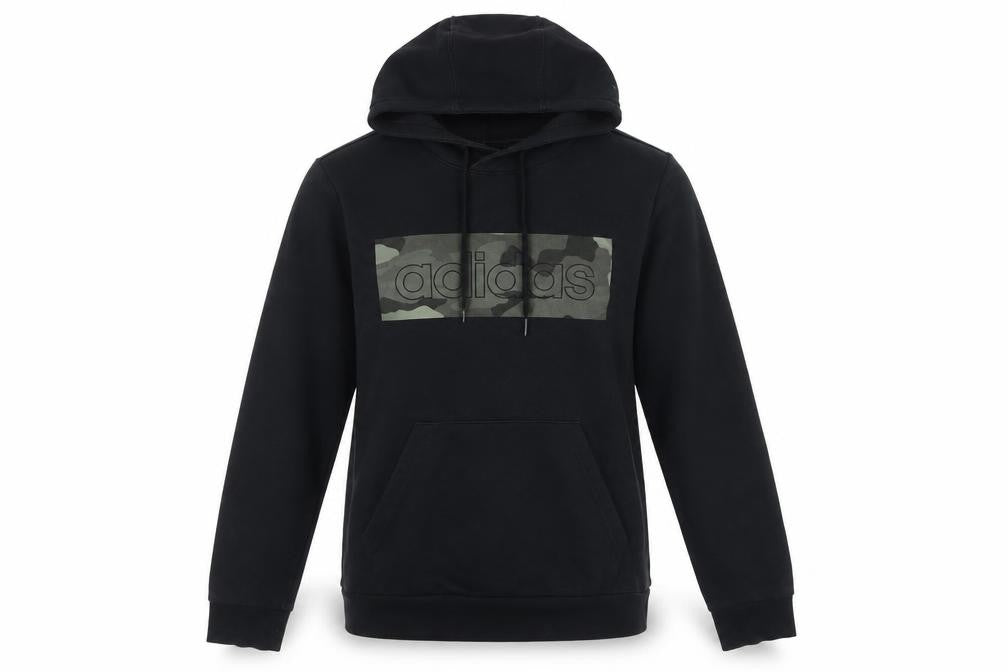 Mens UK M Regular adidas Black Pullover Hoodie