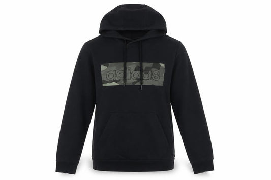 Front view of Adidas Men's Black M Pullover Hoodie