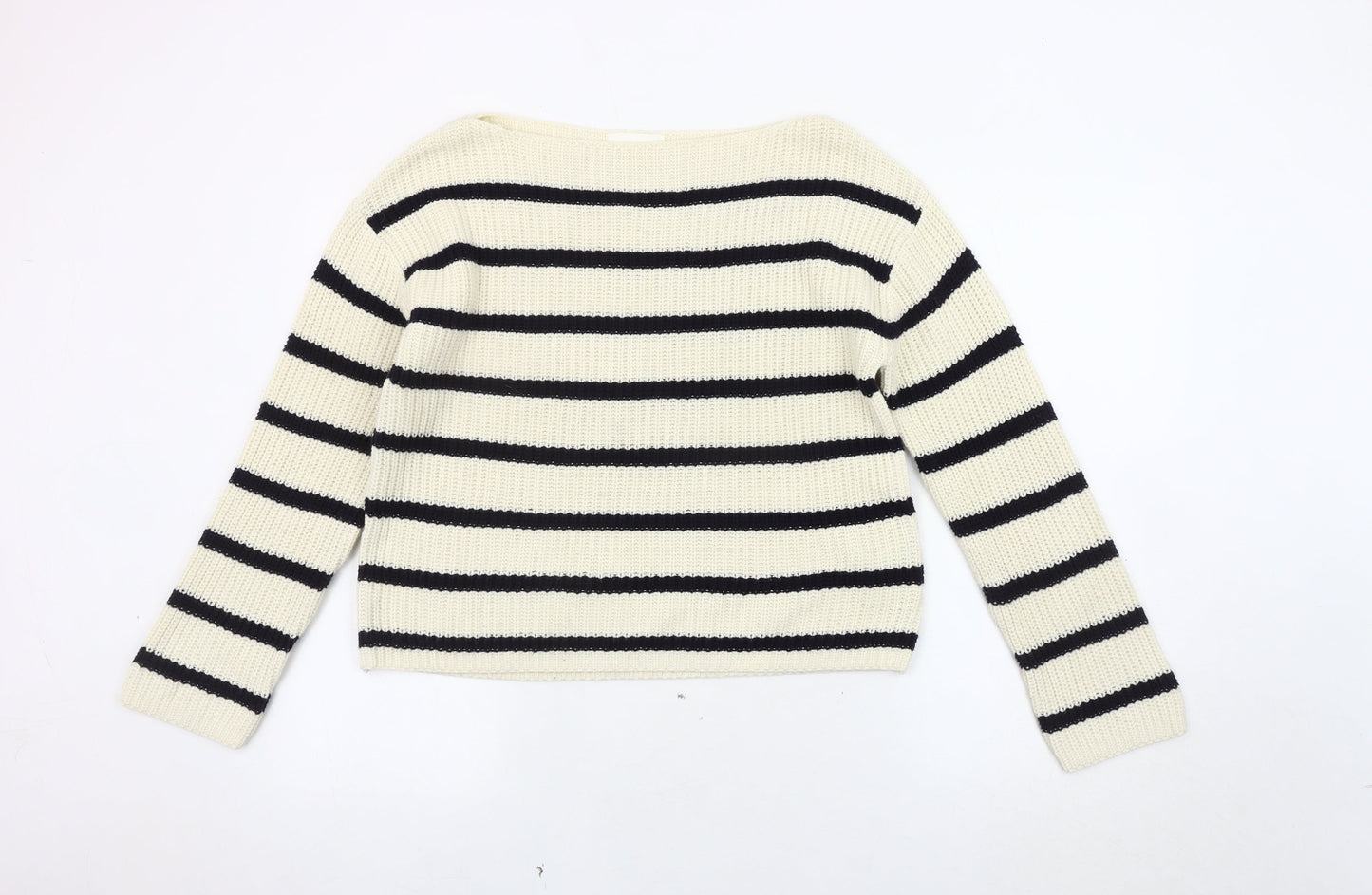 H&M Women's Multicoloured Striped Pullover Jumper