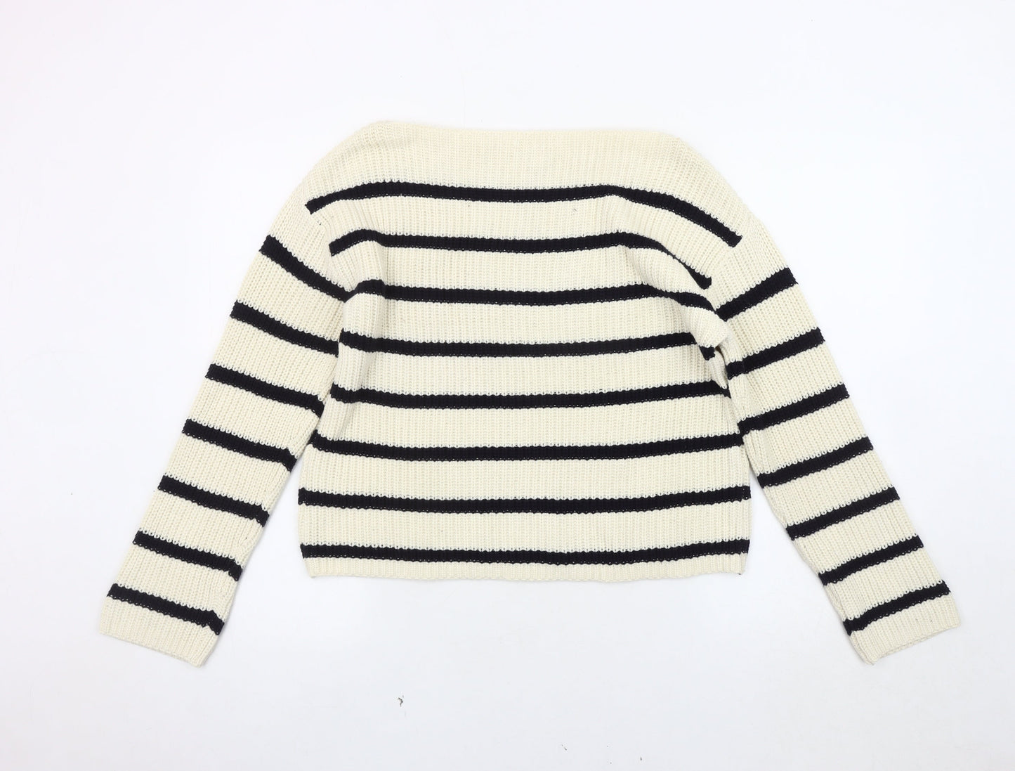 H&M Women's Multicoloured Striped Pullover Jumper