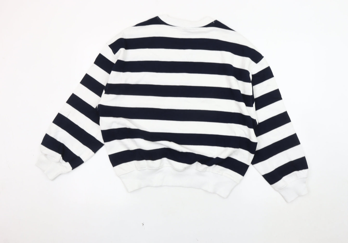 Marks and Spencer Men's XS Black Striped Sweatshirt
