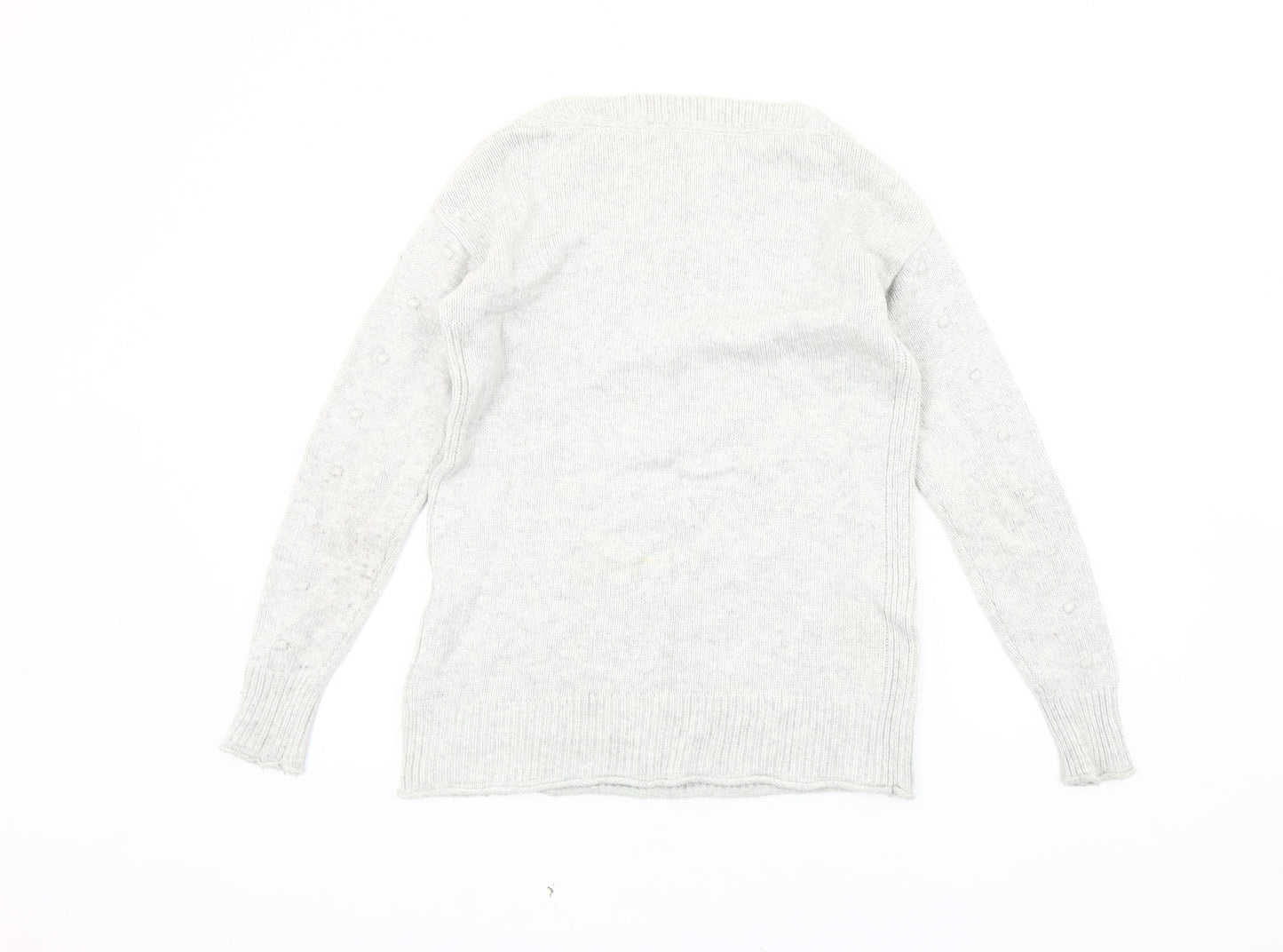 White Stuff Women's Grey Pullover Jumper Size 8