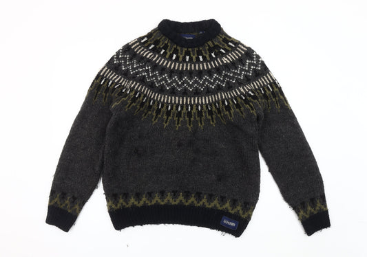 Superdry Men’s Grey Wool Pullover Jumper M