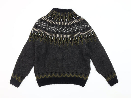 Superdry Men’s Grey Wool Pullover Jumper M