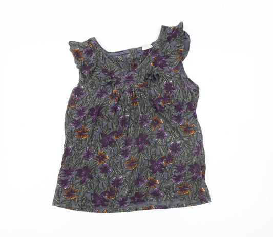 Fat Face Women's Multicoloured Floral Blouse Size 10