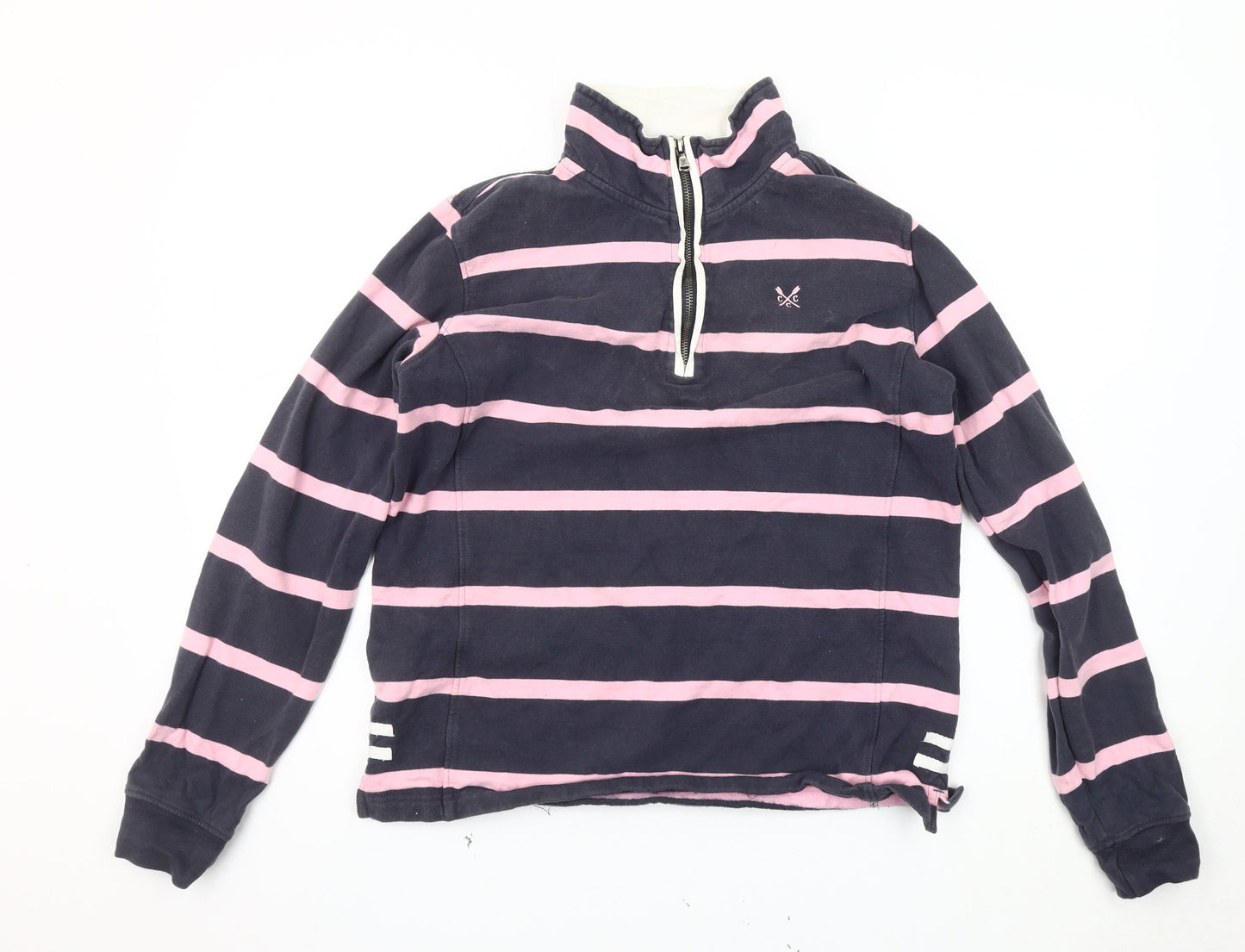 Crew Clothing Co Women's Striped Pullover Sweatshirt
