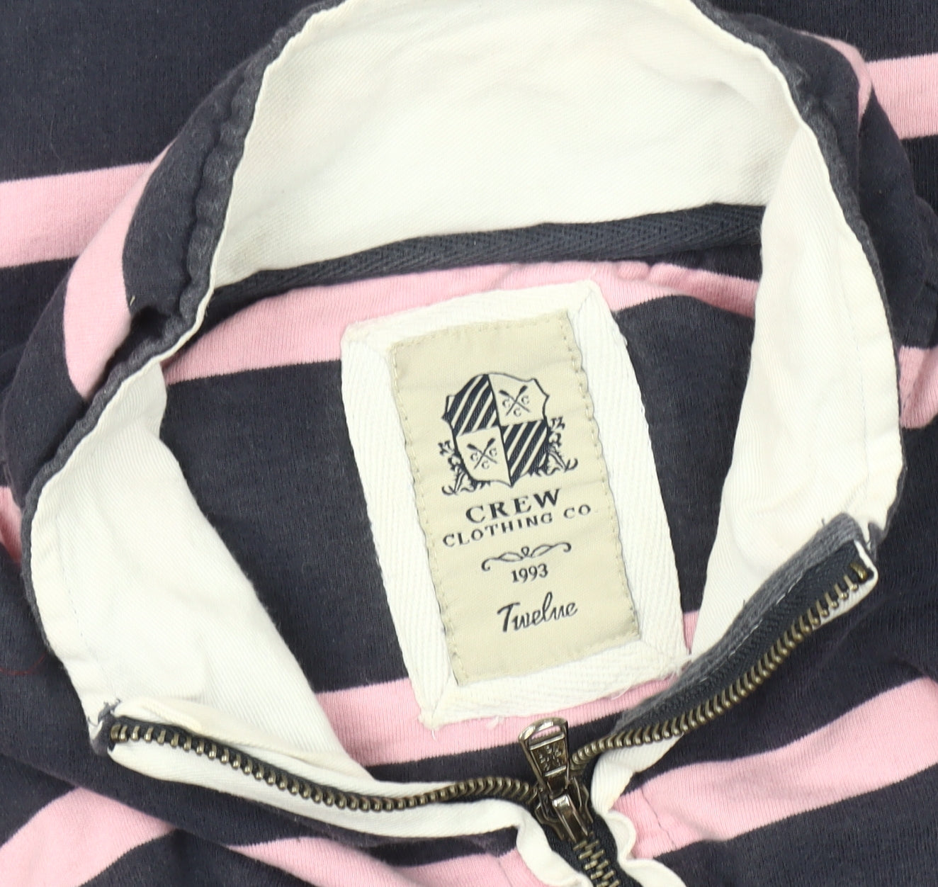 Crew Clothing Co Women's Striped Pullover Sweatshirt