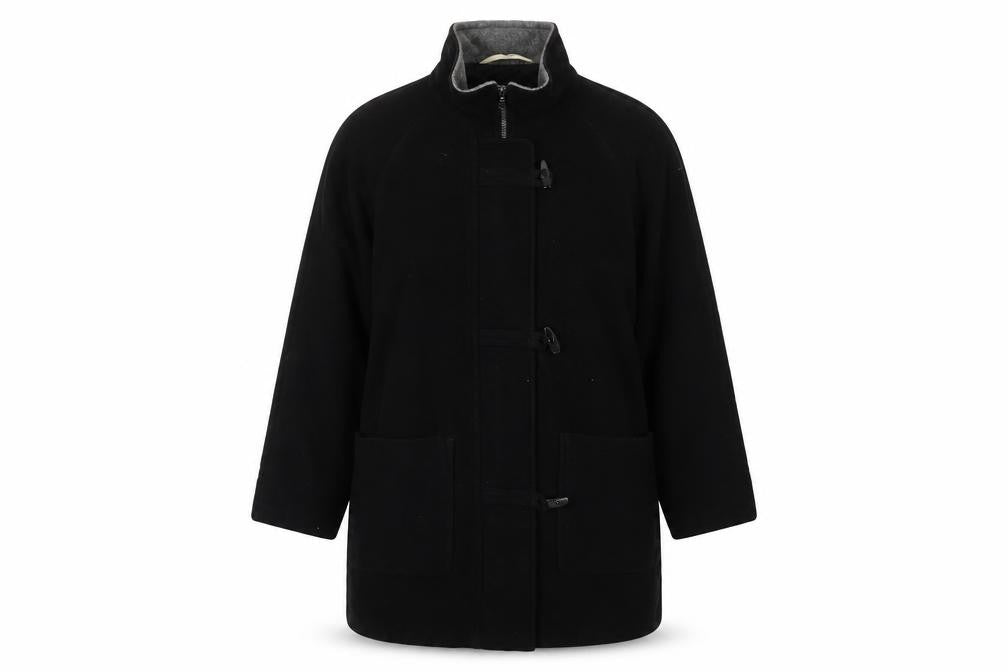 Marks & Spencer Women’s Black Coat Size 14 Zip Toggle