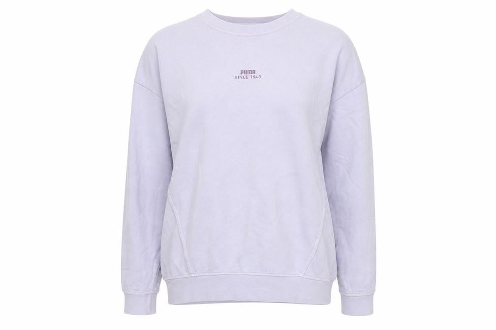 Womens UK XS Regular PUMA Purple Pullover Sweatshirt