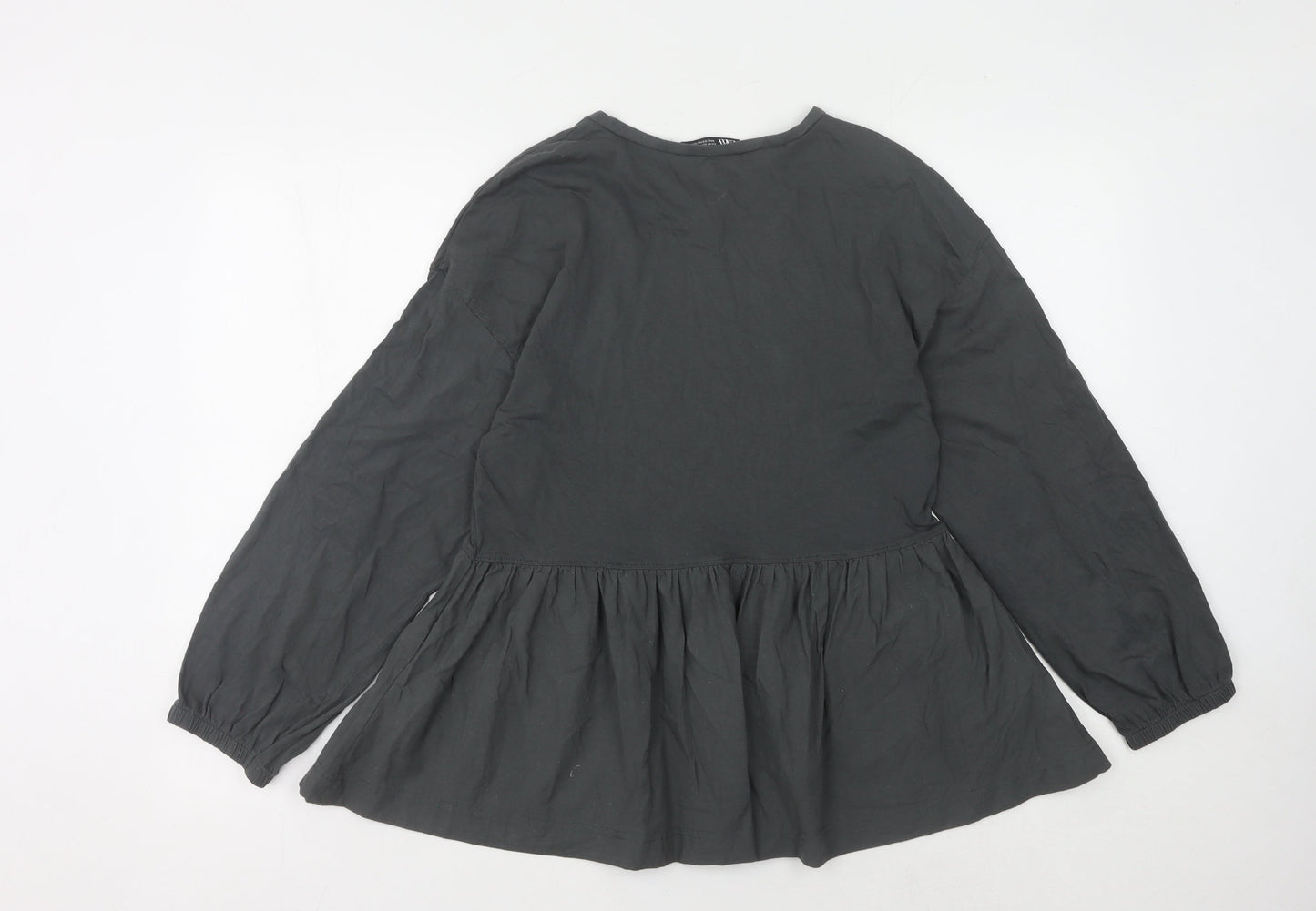 Zara Women's Black Long Sleeve Top M