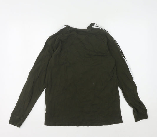 Adidas Kids Green Jersey T-Shirt - Long Sleeve, 12-13 Years