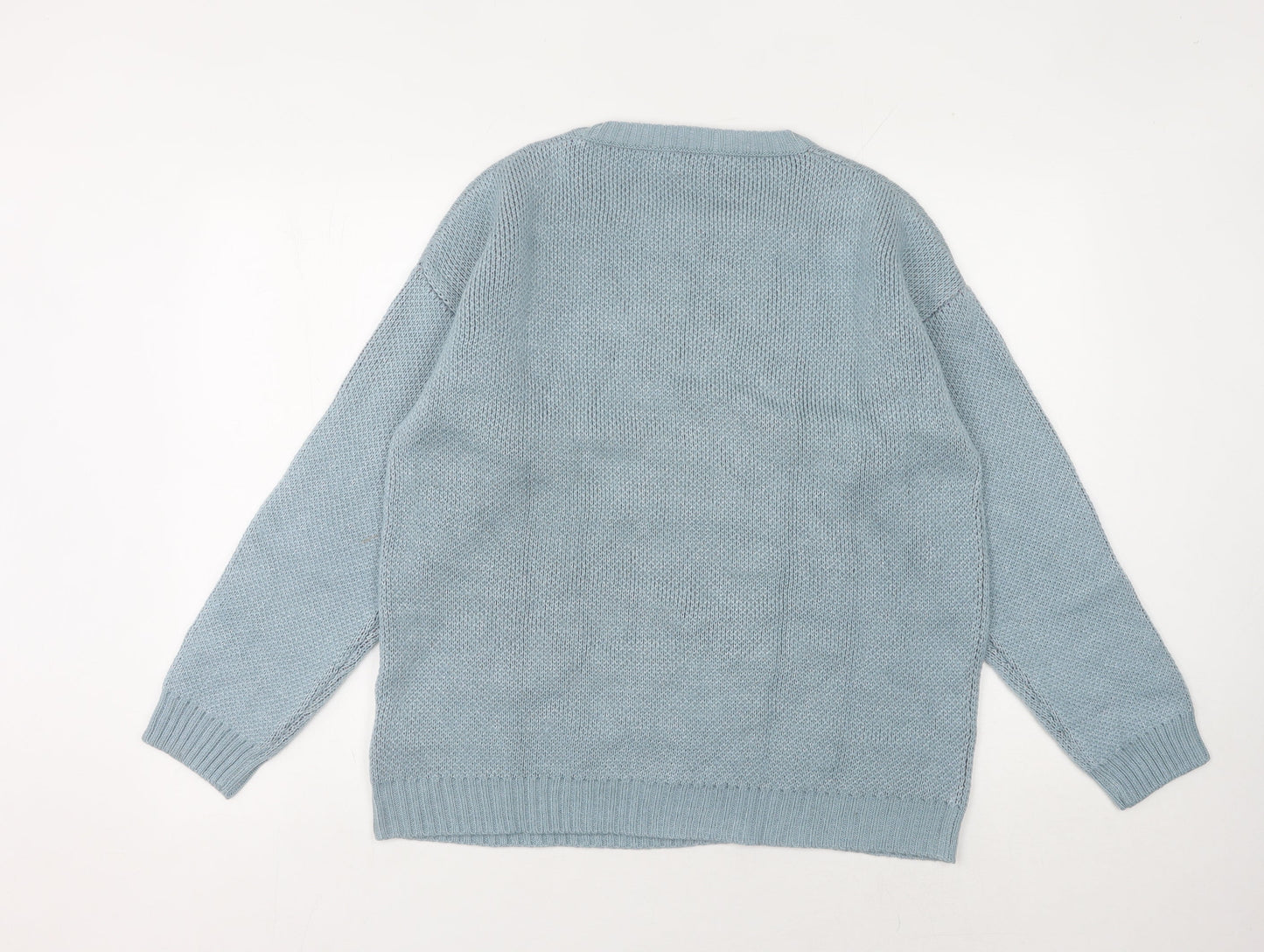Thermolactyl Women’s Blue Floral Knit Pullover Jumper M