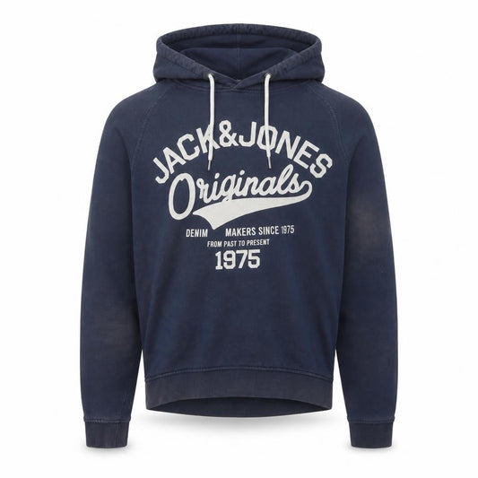 Mens UK M Regular JACK & JONES Blue Pullover Hoodie