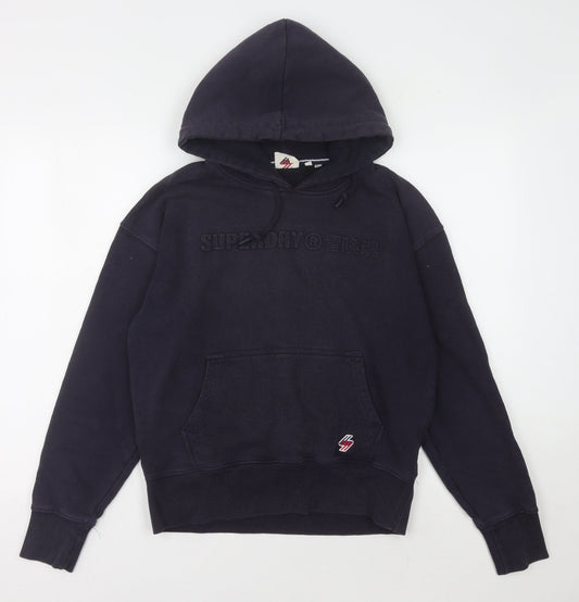 Superdry Women's Navy Hoodie Size 12