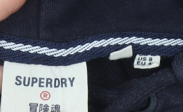 Superdry Women's Navy Hoodie Size 12