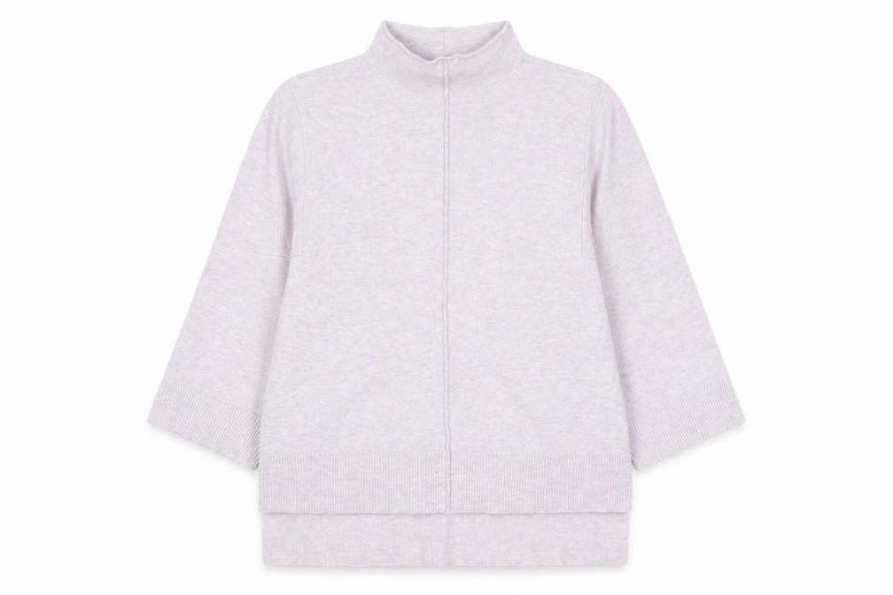 French Connection Women's Pink High Neck Cardigan, Size S