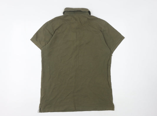 Jack Wills Men's Green Polo M