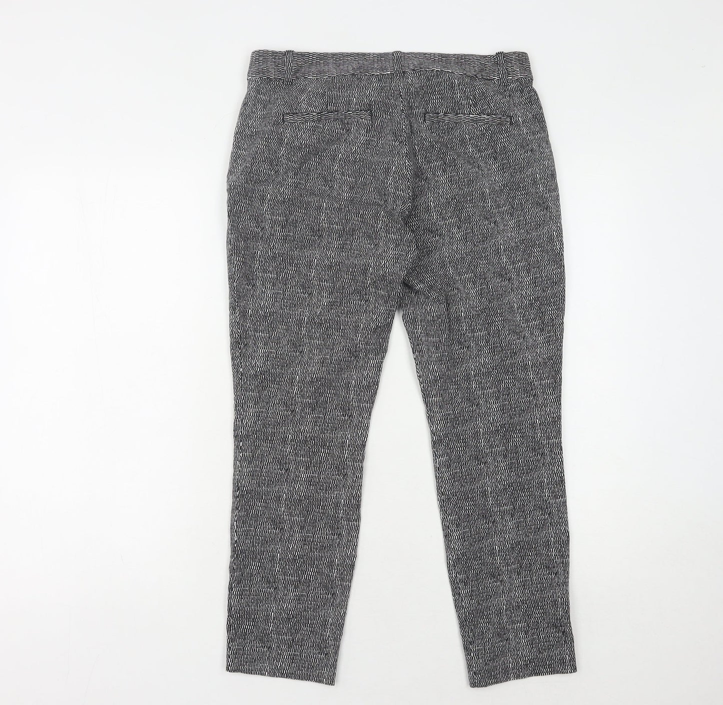 GAP Women's Grey Trousers Size 8 Regular Cotton Blend