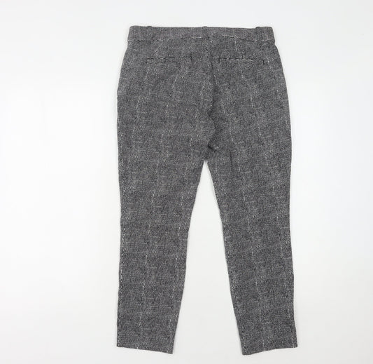GAP Women's Grey Trousers Size 8 Regular Cotton Blend