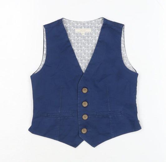 John Lewis Boys Blue Waistcoat, 5 Years, Formal/Casual Style