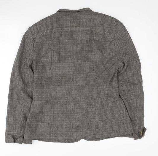 Debenhams Women’s Grey Jacket Size 12 Button