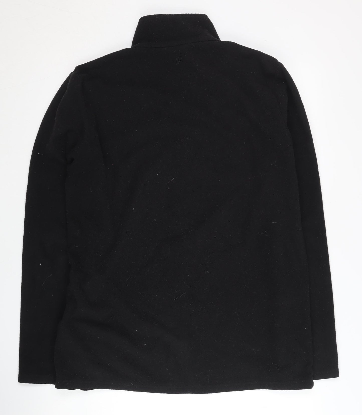 Mountain Warehouse Unisex Black Fleece Pullover Sweatshirt