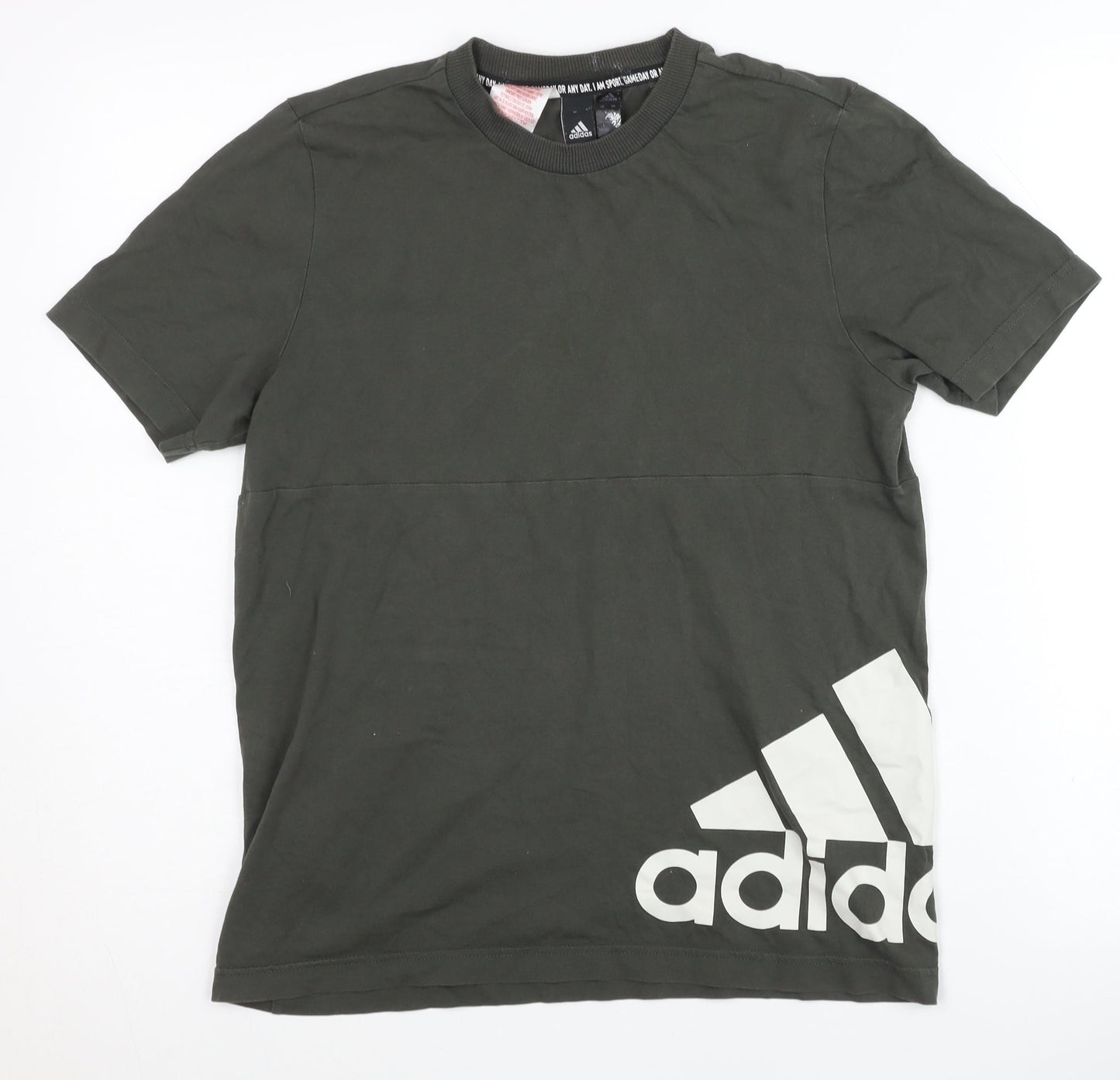 Adidas Black T-Shirt, Unisex Kids Size 13-14, Sporty Logo
