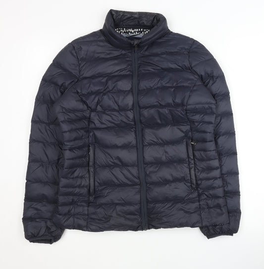 Crew Clothing Women's Blue Puffer Jacket Size 10, Excellent
